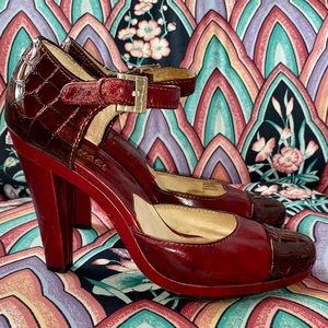 Michael Kors Leather Platform Heels